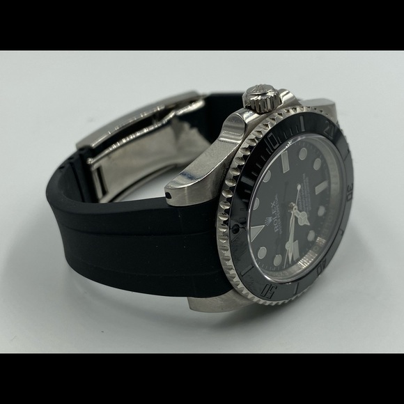 02straps Accessories Black Rubber Strap For Rolex Gmt Explorer Ii Watch Poshmark